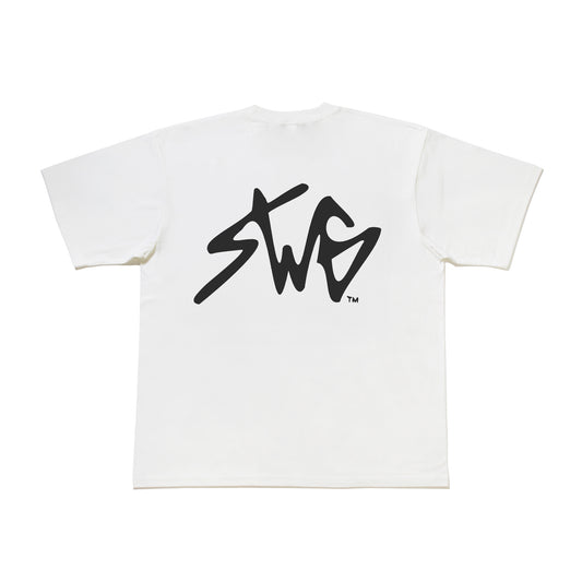<予約商品>SIGNATURE LOGO T-SHIRT WHT×BLK