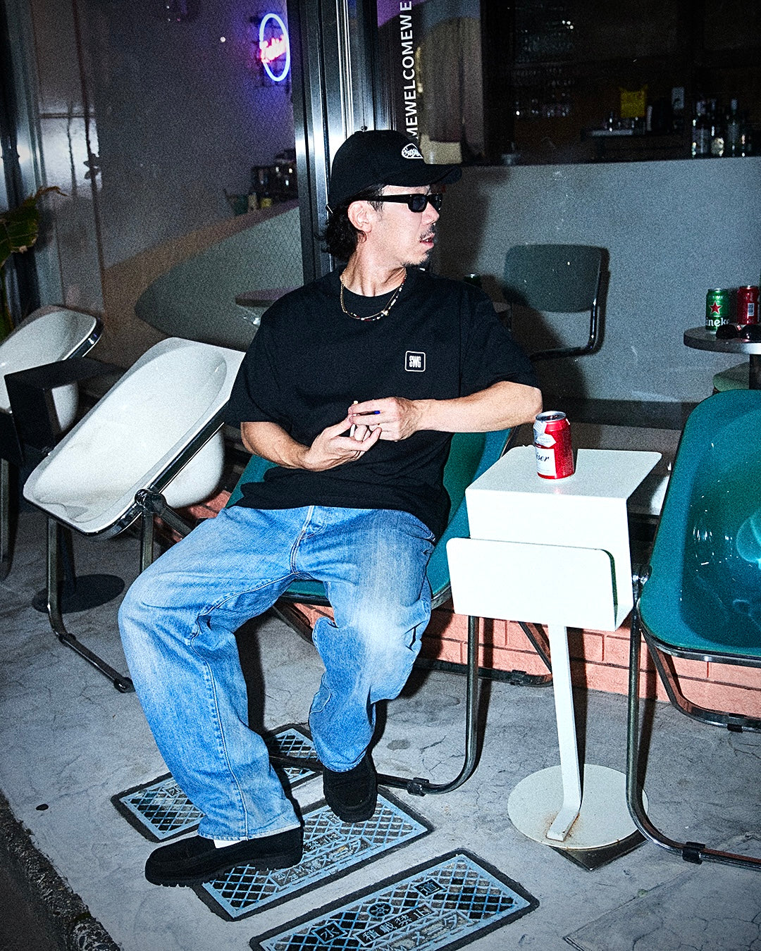 SWG BOX LOGO T-SHIRT BLACK