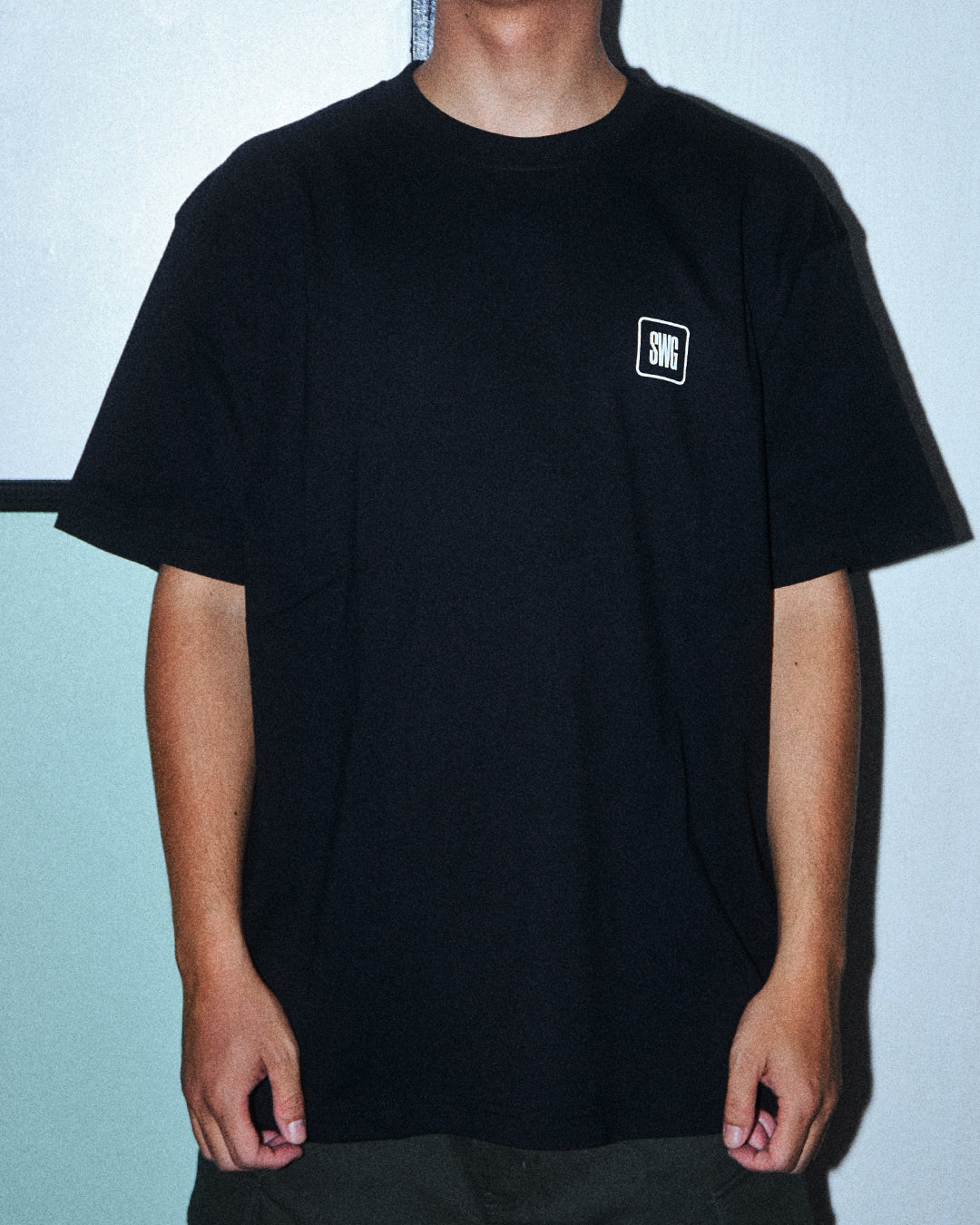 SWG BOX LOGO T-SHIRT BLACK