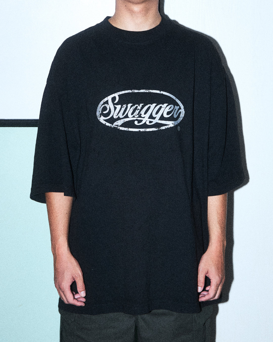 CIRCLE LOGO オーバーサイズ T-SHIRT BLACK