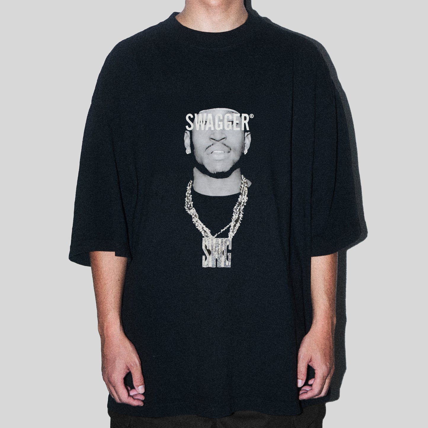 MC OVER SIZE T-SHIRT BLACK