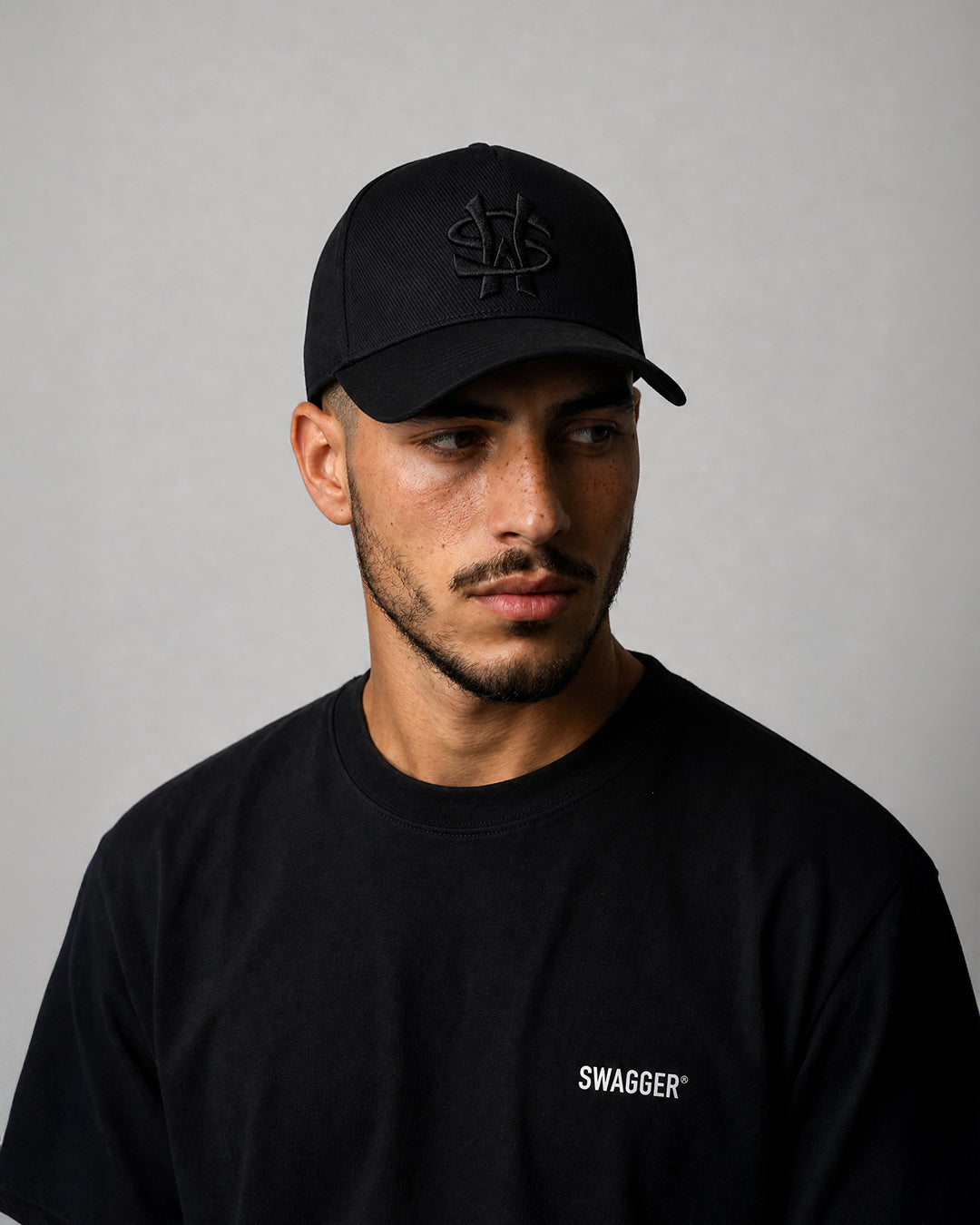 SW Logo Deep Crown Cap <BK×BK>