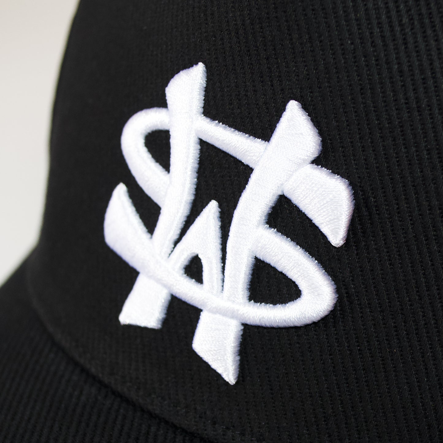 SW Logo Deep Crown Cap <BK×WT>