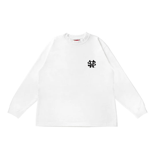 SW Logo LS Tee <WHITE>