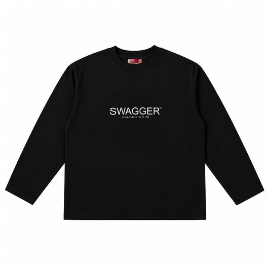 Thin Logo LS Tee (Black)