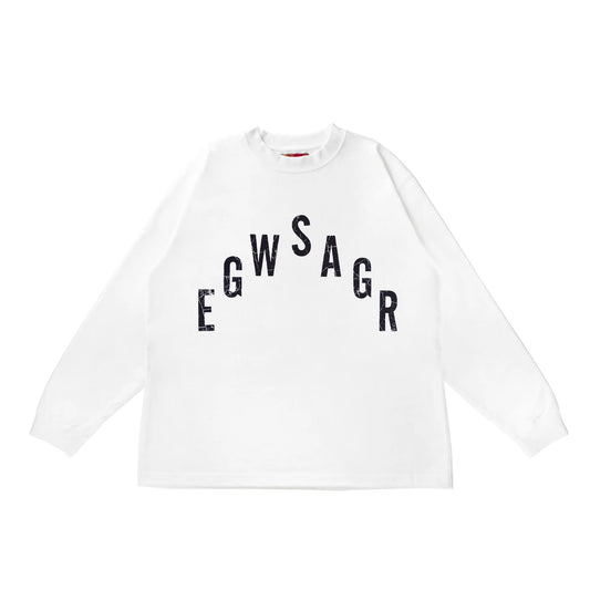 Pyramid Logo LS Tee <WHITE>