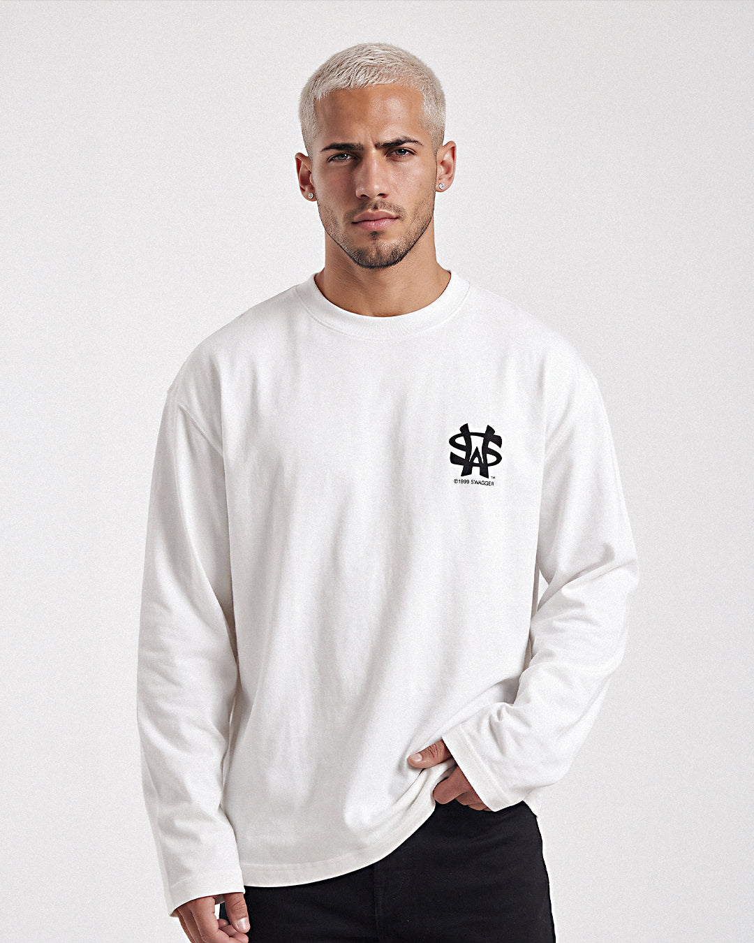 SW 1999 Logo LS Tee (White)