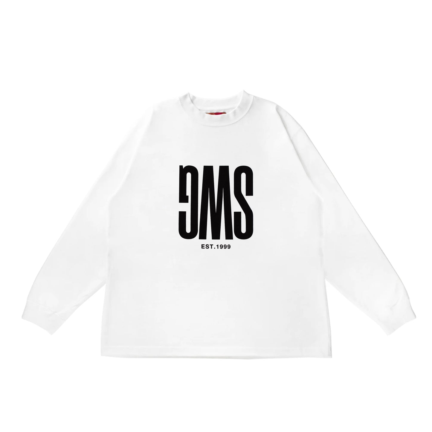 Upside Down LS Tee <WHITE>