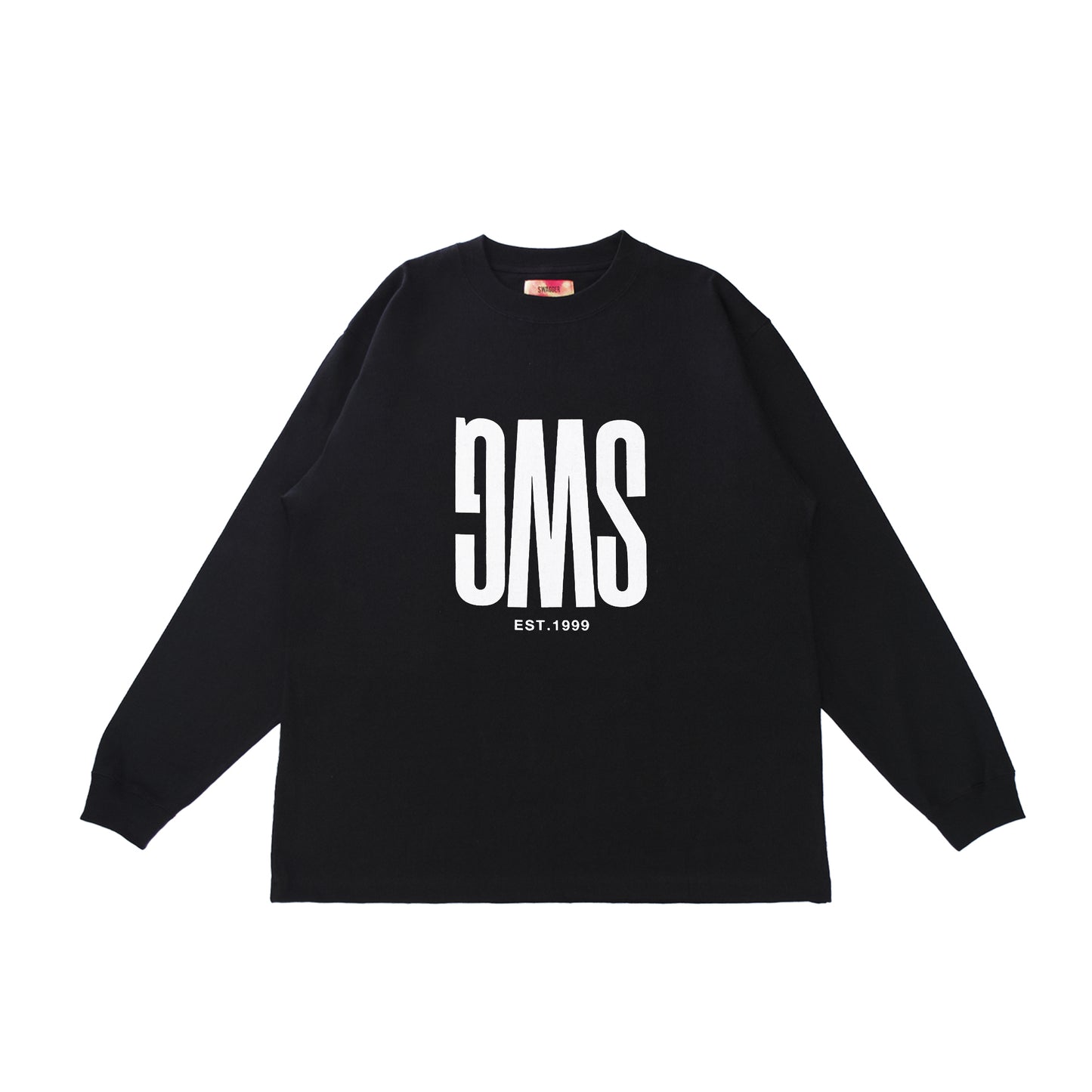 Upside Down Logo LS Tee <BLACK>