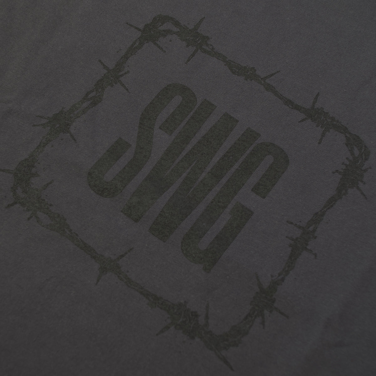 Barbed Box logo LS Tee (C.Gry)
