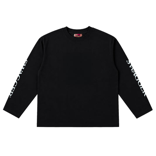 Sleeve Logo LS Tee (Black)