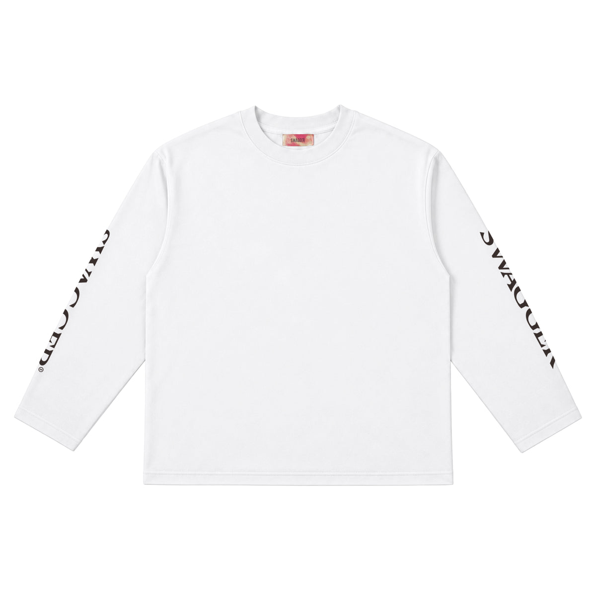 Sleeve Logo LS Tee (White)