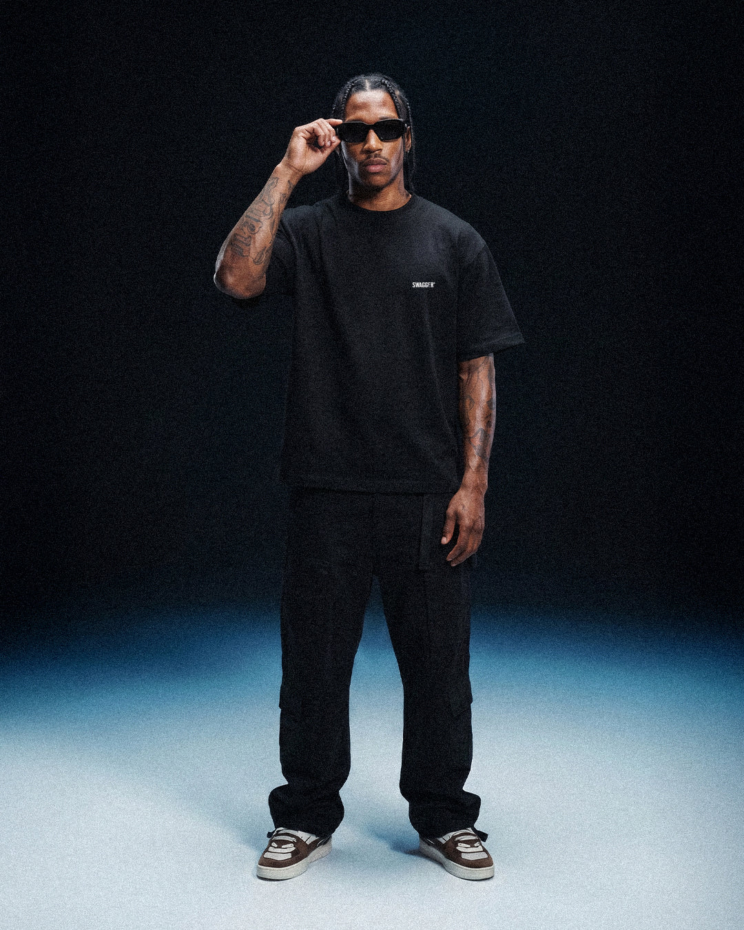 Chest Logo Basic Tee <Black>