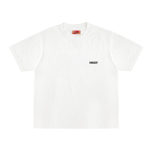 <Limited Color>INFLUENCER OVER SIZE T-SHIRT BLACK×WHITE