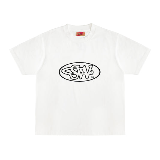 Oval SWG Logo Tee <White>