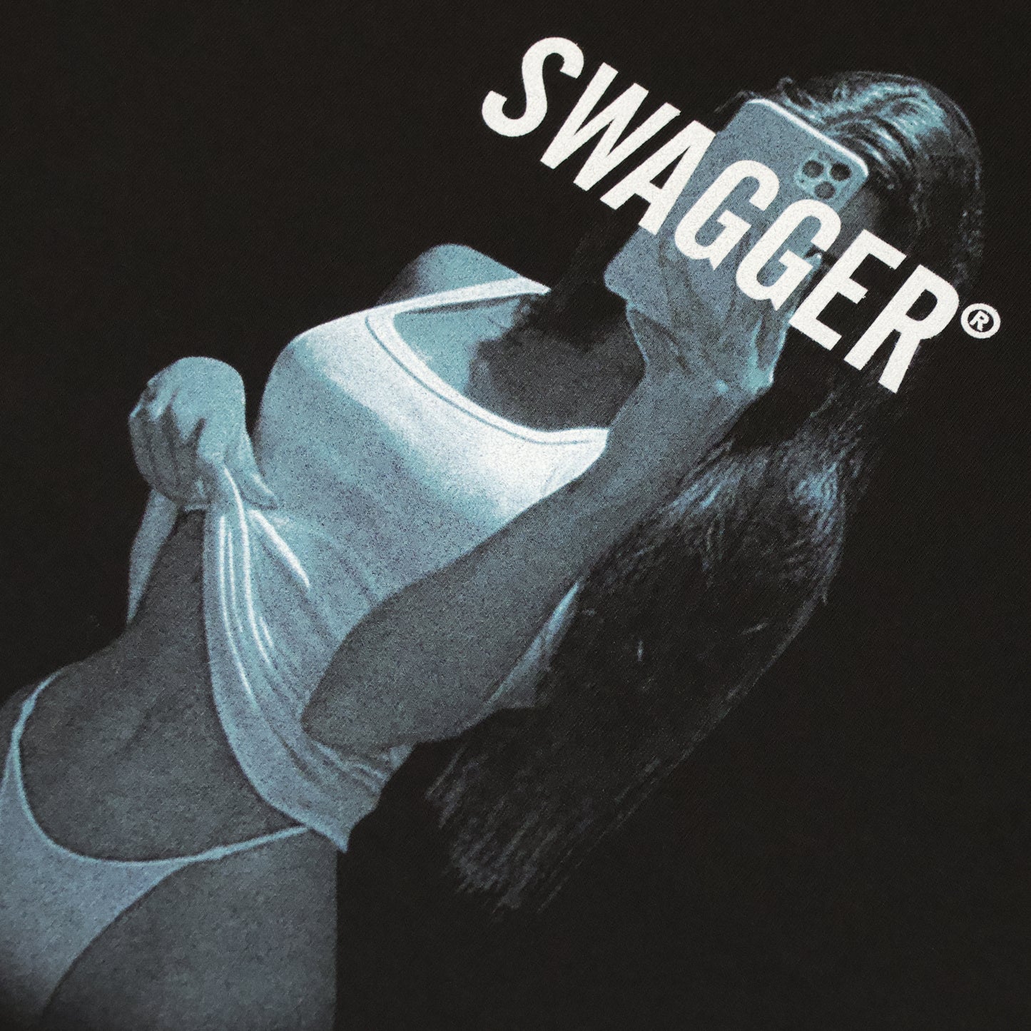 <Limited Color>INFLUENCER OVER SIZE T-SHIRT BLACK×WHITE