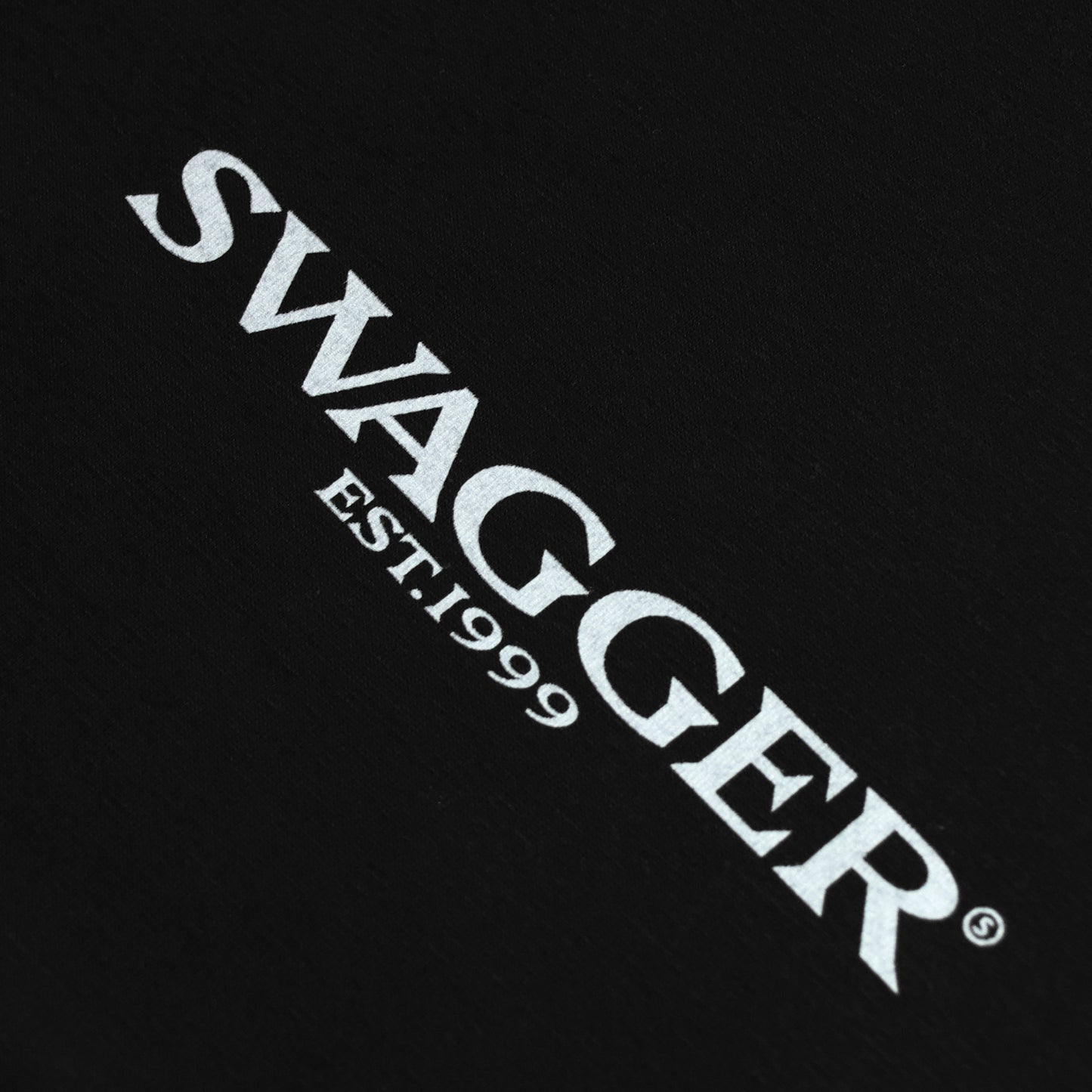 SWAGGER OS Logo Basic Tee <BLK×G.BLUE>