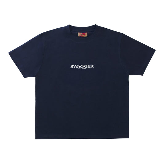 SWAGGER OS Logo Basic Tee <Navy>