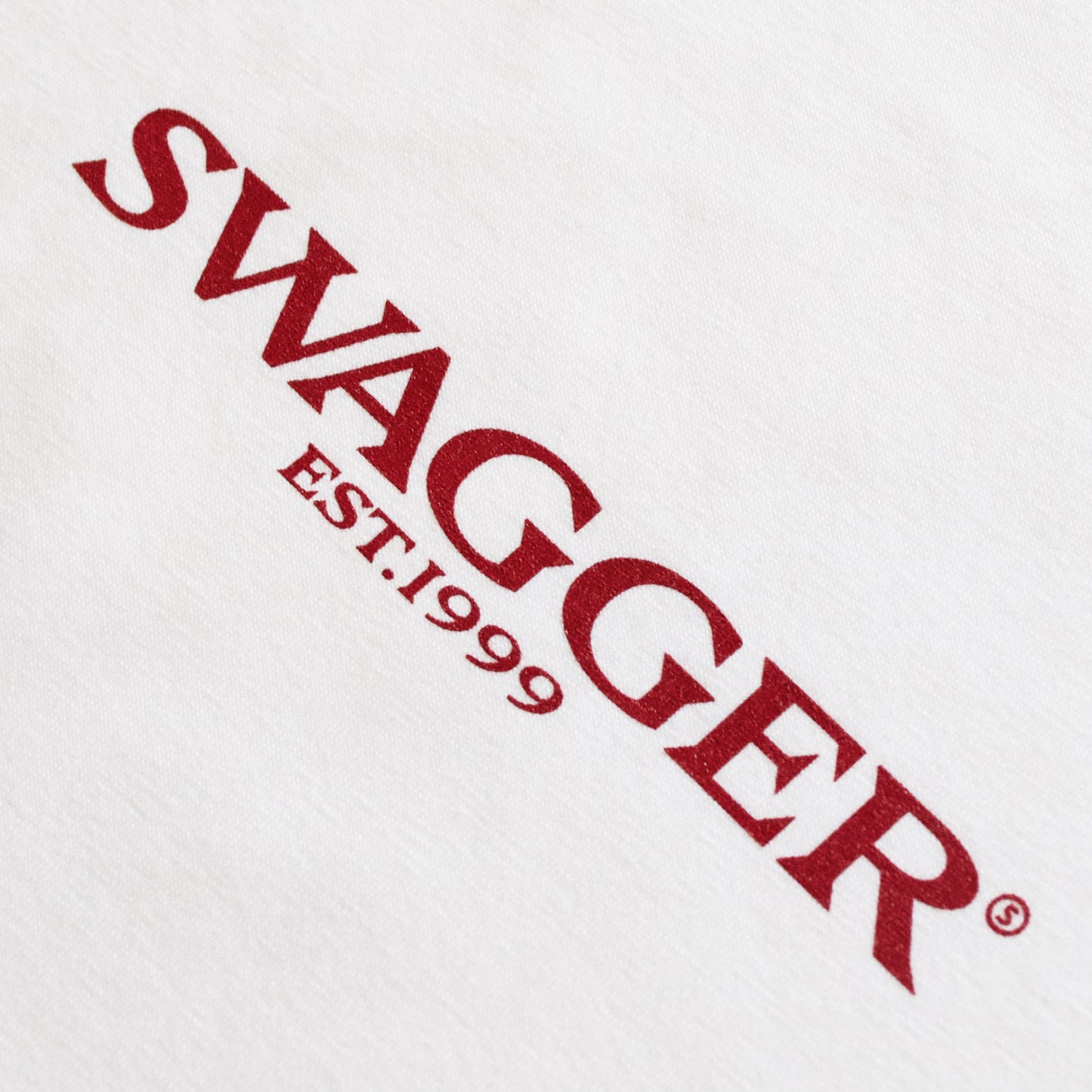 SWAGGER OS Logo Basic Tee <WHT×RED>