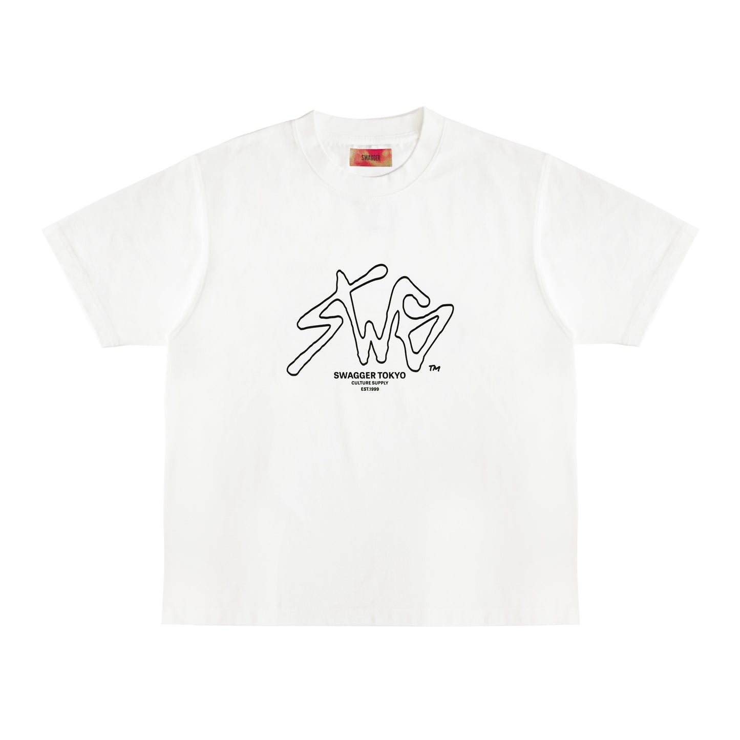 <Limited Color>INFLUENCER OVER SIZE T-SHIRT BLACK×WHITE
