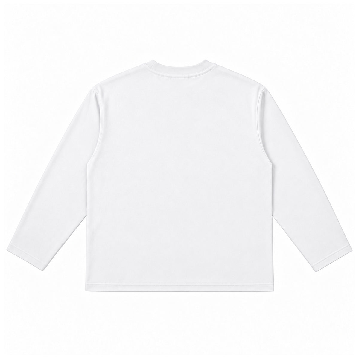 Barbed Box logo LS Tee (White)