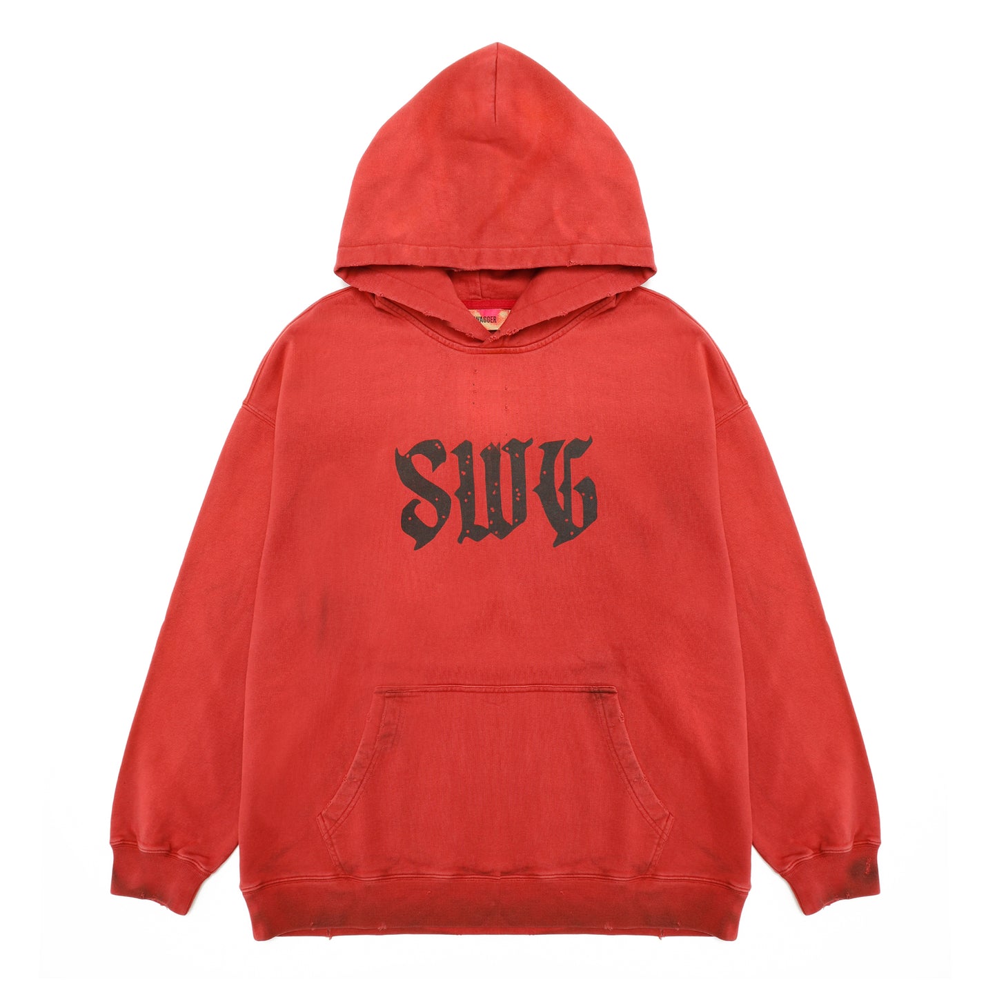 SWAGGER HEAVY WEIGHT PULL OVER HOODIE RED